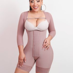 1096 | Faja Post Quirúrgica con Mangas, Gafetes Tipo Short