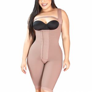 1103 | Faja Post Quirúrgica Pierna Larga Manga Sisa con Gafetes